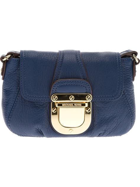 navy blue with flowers michael kors purse|Michael Kors blue crossbody purse.